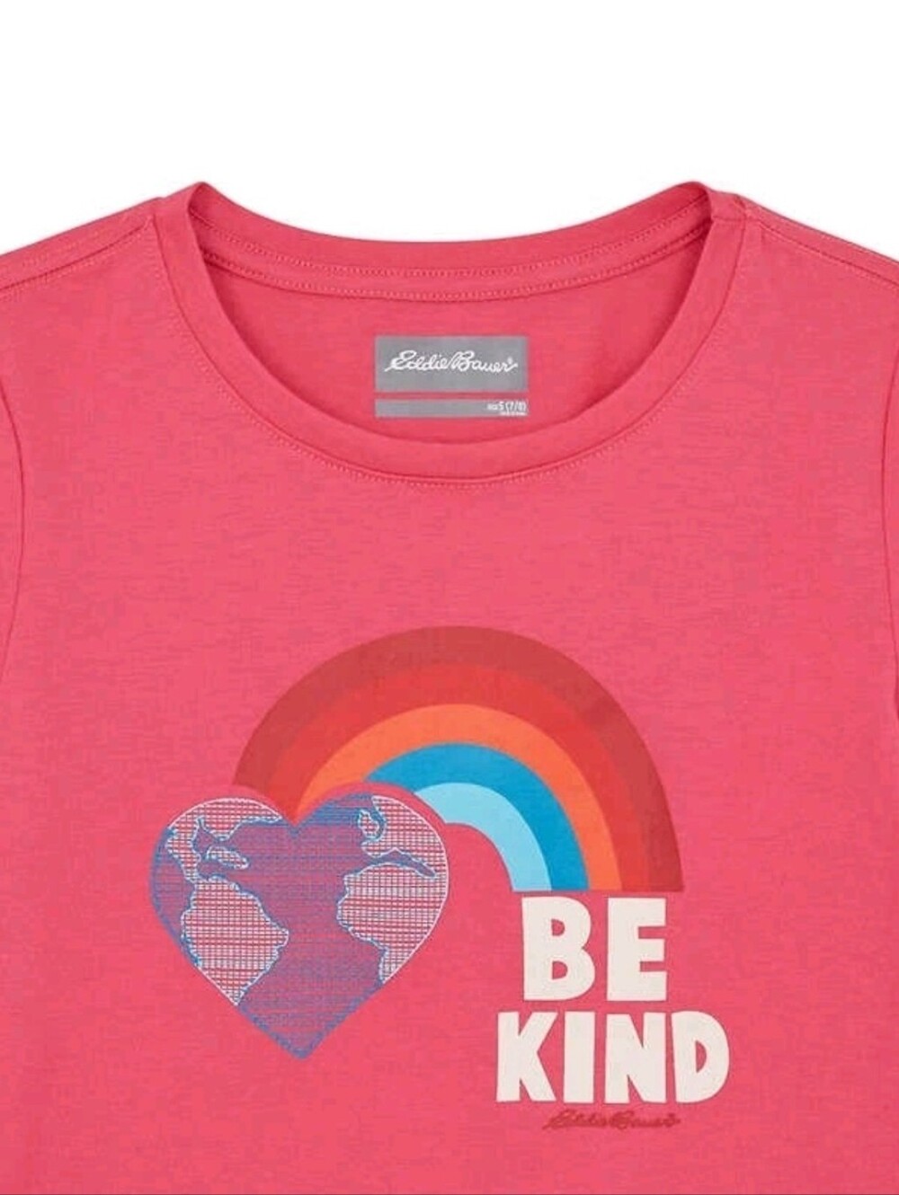 Eddie Bauer "Be Kind" Short Sleeve T-Shirt, Size Kids XL (14/16), NWOT